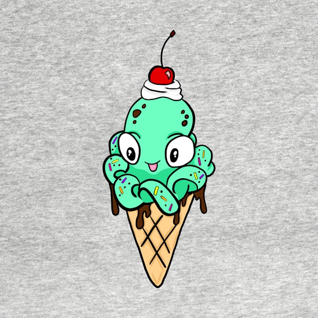 Mint Chip Octo-cone by OceanicBrouhaha